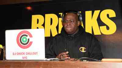 NEW YORK, NY - DECEMBER 14: DJ Chuck Chillout spins at the Vh1 The Breaks premiere party at Red Rooster Restaurant on December 14, 2015 in New York City.