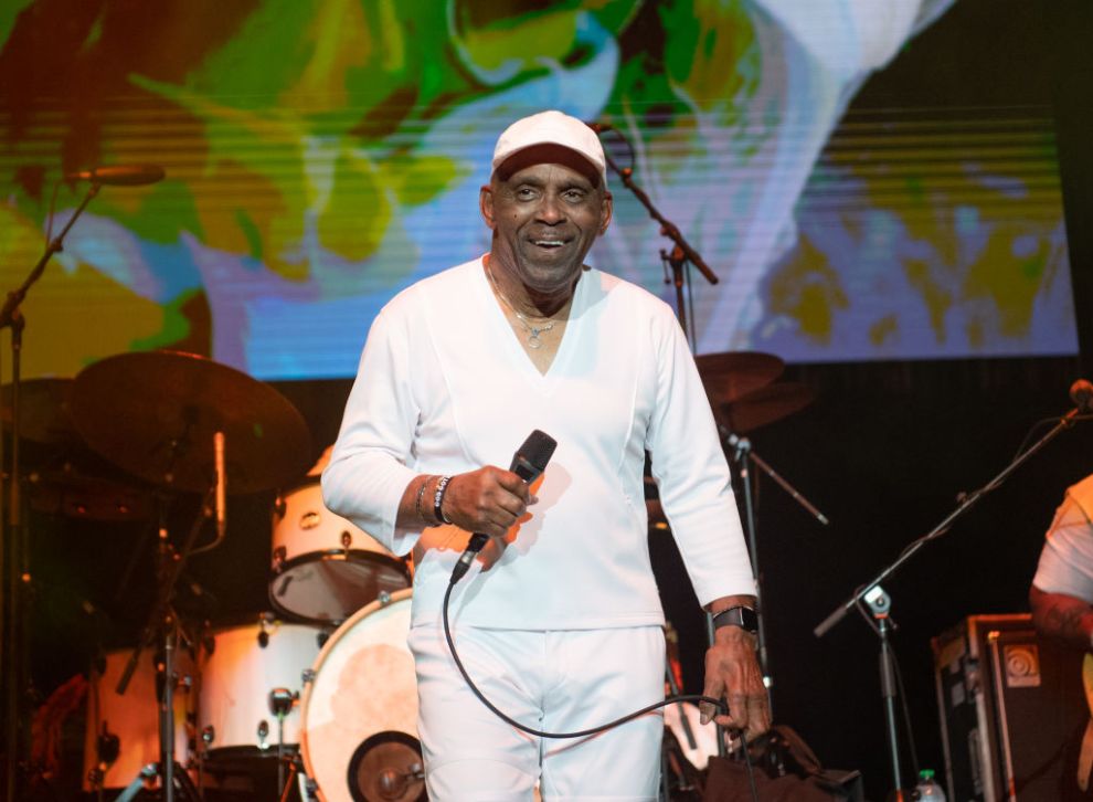 ATLANTA, GEORGIA - MARCH 22: Frankie Beverly performs during Frankie Beverly & Maze Farewell Tour at State Farm Arena on March 22, 2024 in Atlanta, Georgia.