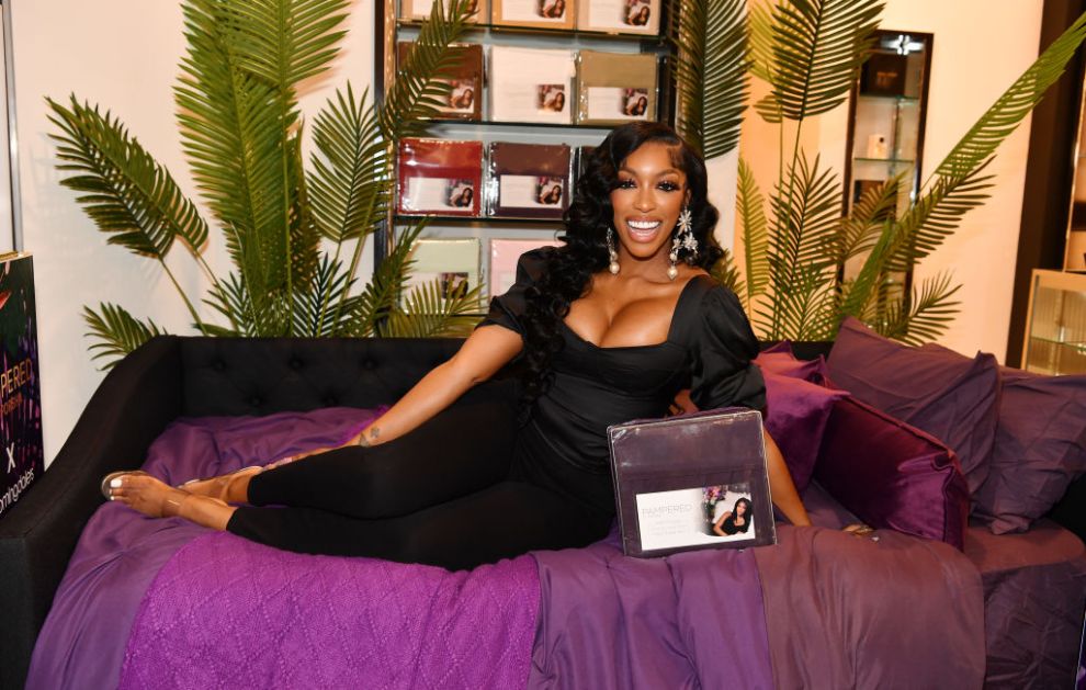 ATLANTA, GEORGIA - MAY 17: TV personality Porsha Williams attends her Pampered By Porsha Sheets X Bloomingdale's meet & greet at Bloomingdale's Lenox Square on May 17, 2024 in Atlanta, Georgia.
