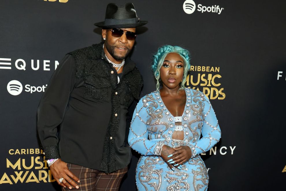 BROOKLYN, NEW YORK - AUGUST 29: Majah Hype and Spice attend the 2024 Caribbean Music Awards at Kings Theatre on August 29, 2024 in Brooklyn, New York.