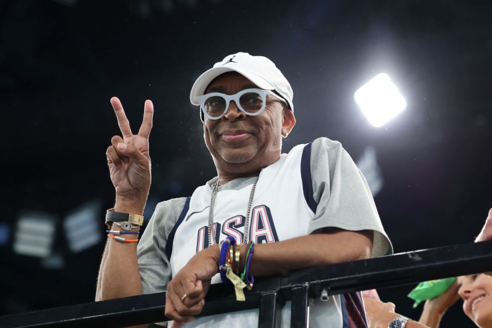 PARIS, FRANCE - JULY 30: Spike Lee attends the Artistic Gymnastics Women's Team Final on day four of the Olympic Games Paris 2024 at Bercy Arena on July 30, 2024 in Paris, France.