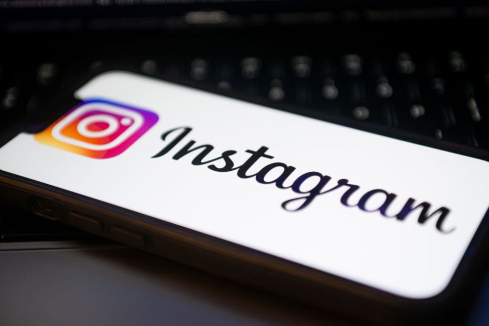 POLAND - 2024/09/13: In this photo illustration, an Instagram logo seen displayed on a smartphone.