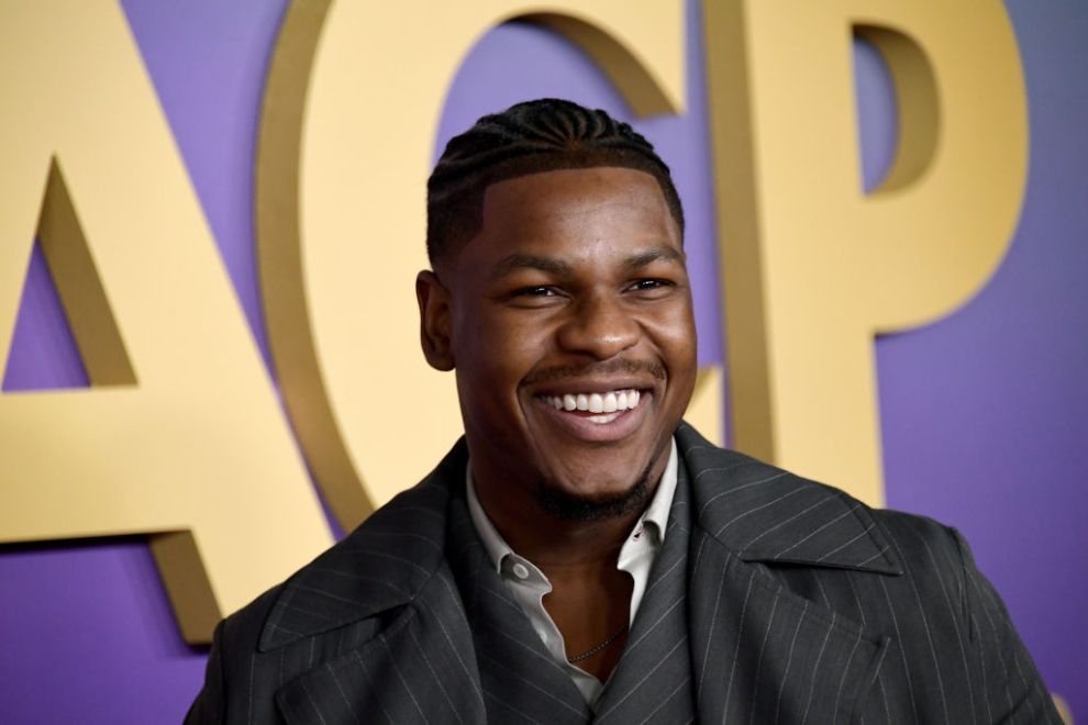 LOS ANGELES, CALIFORNIA - MARCH 16: John Boyega attends the 55th Annual NAACP Awards at Shrine Auditorium and Expo Hall on March 16, 2024 in Los Angeles, California.