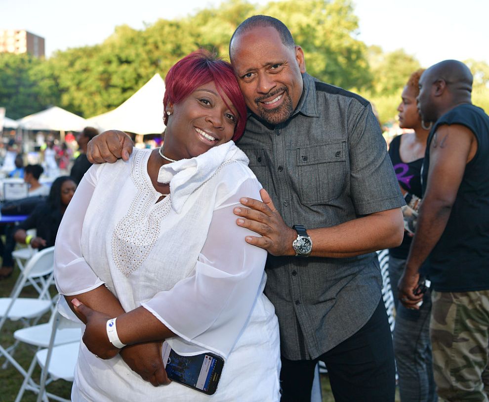 Wanda Smith and Frank Ski attend the Atlanta Funk Fest 2016 at Central Park Place on May 13, 2016 in Atlanta, Georgia.