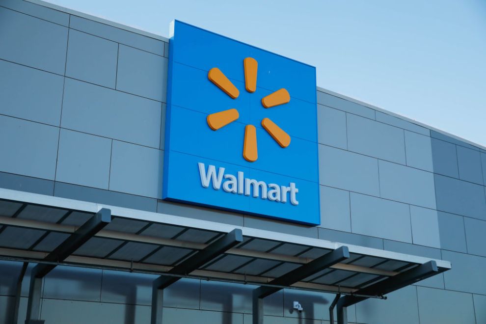 SECAUCUS, NJ - FEBRUARY 19: Exterior view from a Walmart store on February 19, 2024 in Secaucus New Jersey. Walmart is scheduled to report its 2024 fourth quarter fiscal results on February 20th.