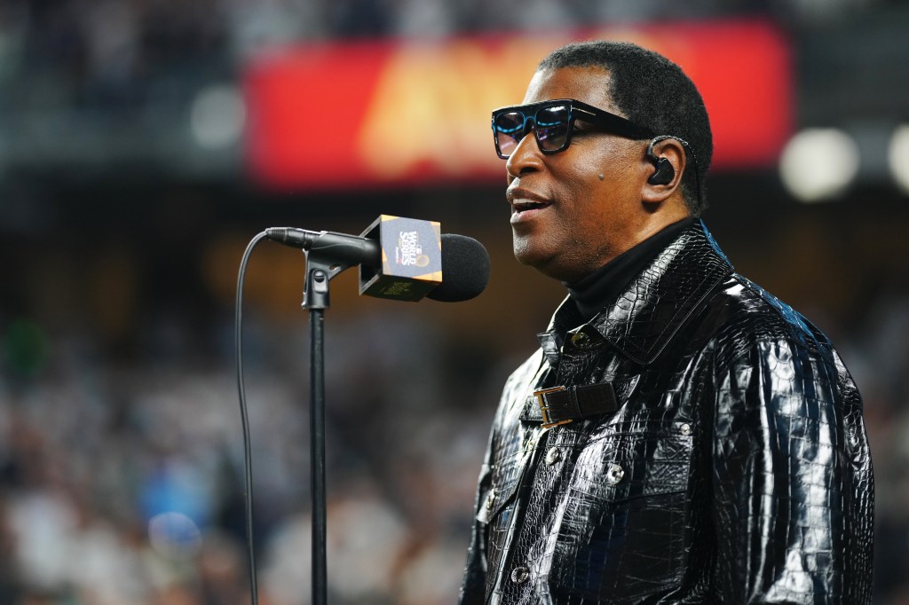 Babyface Performs The National Anthem At Game 5 Of World Series
