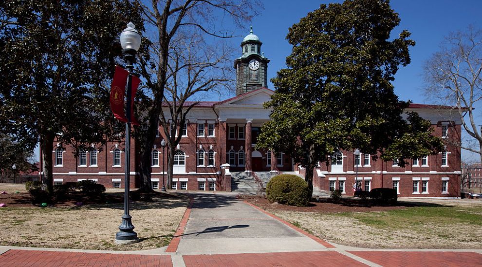 UNITED STATES - MARCH 10: White Hall historic building, Tuskegee University, Tuskegee, Alabama