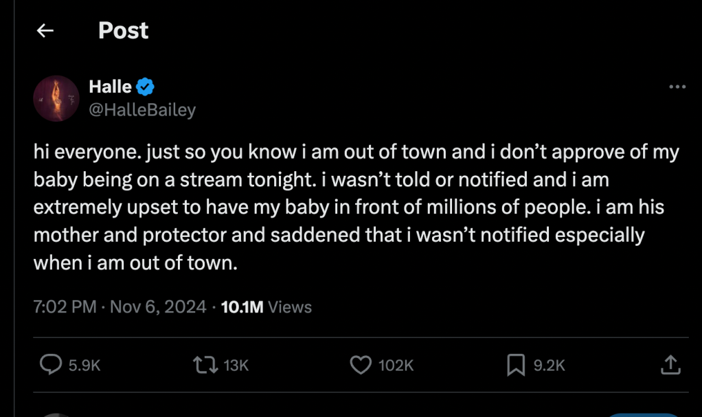 halle bailey twitter