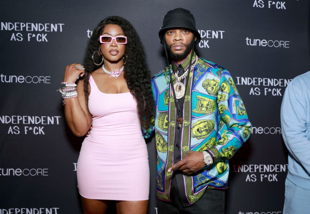 NEW YORK, NEW YORK - APRIL 13: Remy Ma and Papoose attend Papoose Presents: 50 Years Of Hip-Hop, Powered by TuneCore at 40 / 40 Club on April 13, 2023 in New York City.