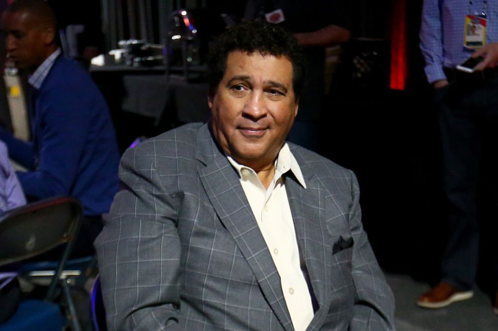 HOUSTON, TEXAS - APRIL 01: Sportscaster Greg Gumbel is interviewed prior to the 2016 NCAA Men's Final Four at NRG Stadium on April 1, 2016 in Houston, Texas.