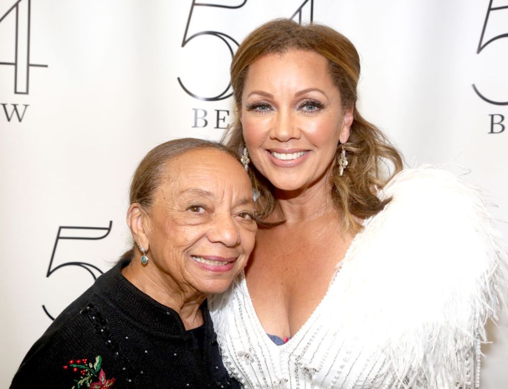 NEW YORK, NEW YORK - DECEMBER 18: Helen Williams and Vanessa Williams pose backstage as she performs a concert as part of The Diamond Series at 54 Below on December 18, 2022 in New York City.