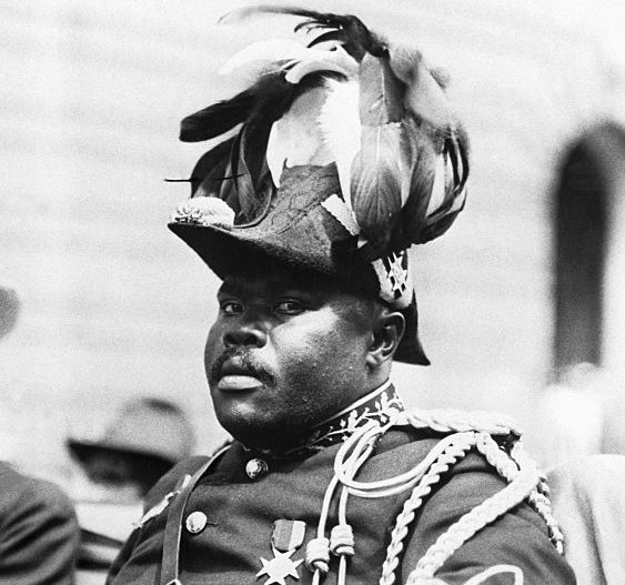 (Original Caption) 1922- New York, NY: Marcus Garvey (1887-1940) Jamaican Black Nationalist leader, famous for his "Back To Africa" movement here in a 1922 file photo in New York City. SEE NOTE