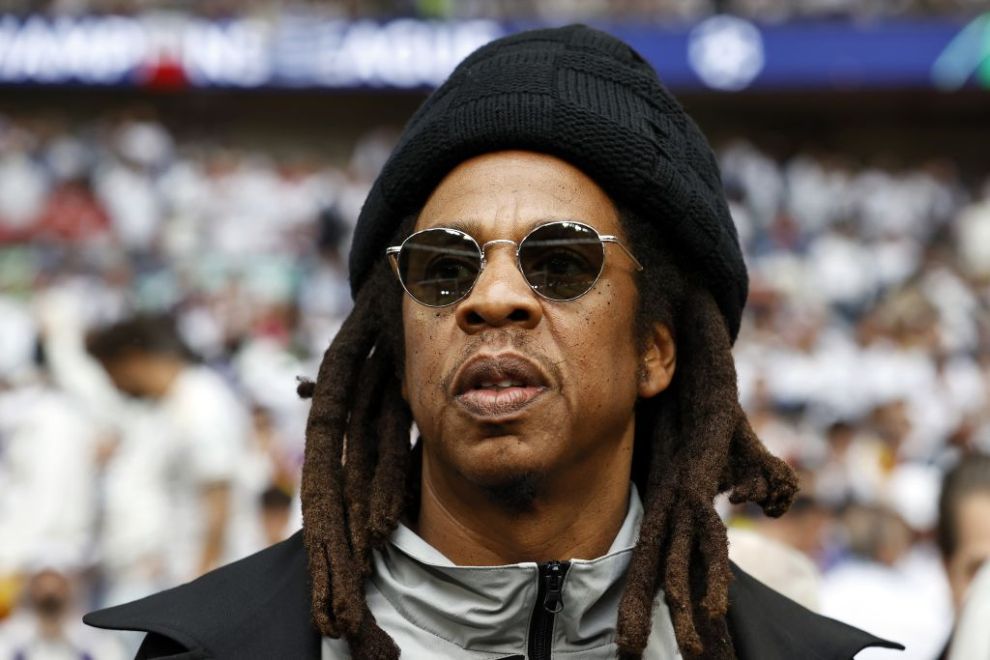 LONDON - American rapper and music producer Jay-Z prior to the UEFA Champions League Final between Borussia Dortmund and Real Madrid at Wembley Stadium on June 1, 2024 in London, United Kingdom. ANP | Hollandse Hoogte | MAURICE VAN STEEN