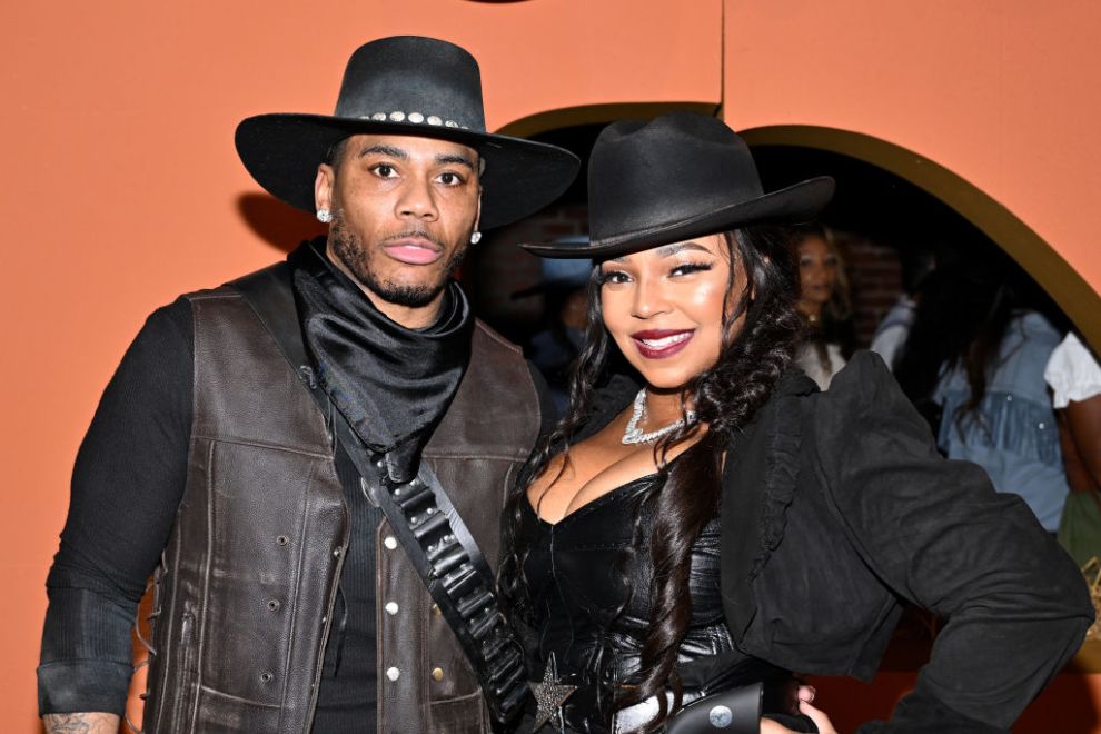ATLANTA, GEORGIA - NOVEMBER 01: Nelly and Ashanti attend as Nelly celebrates Halloween and his 50th birthday at Guardian Works on November 1st, 2024 in Atlanta, Georgia.