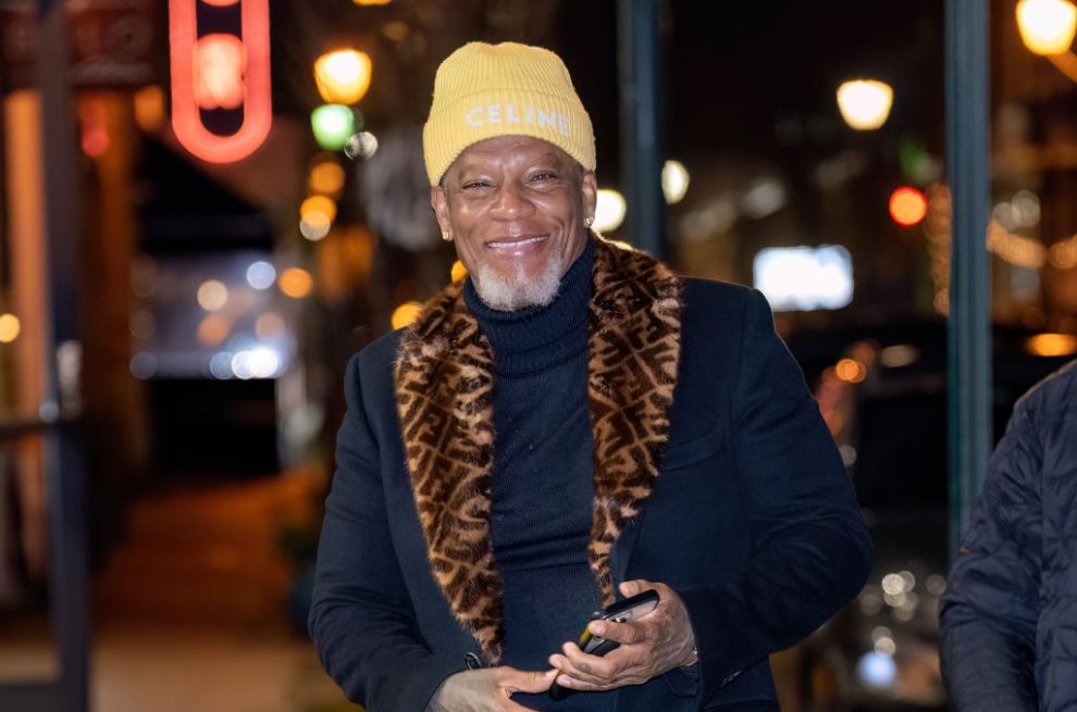 PHILADELPHIA, PENNSYLVANIA - DECEMBER 17: Actor and comedian D. L. Hughley is seen arriving at his comedy show on December 17, 2023 in Philadelphia, Pennsylvania.