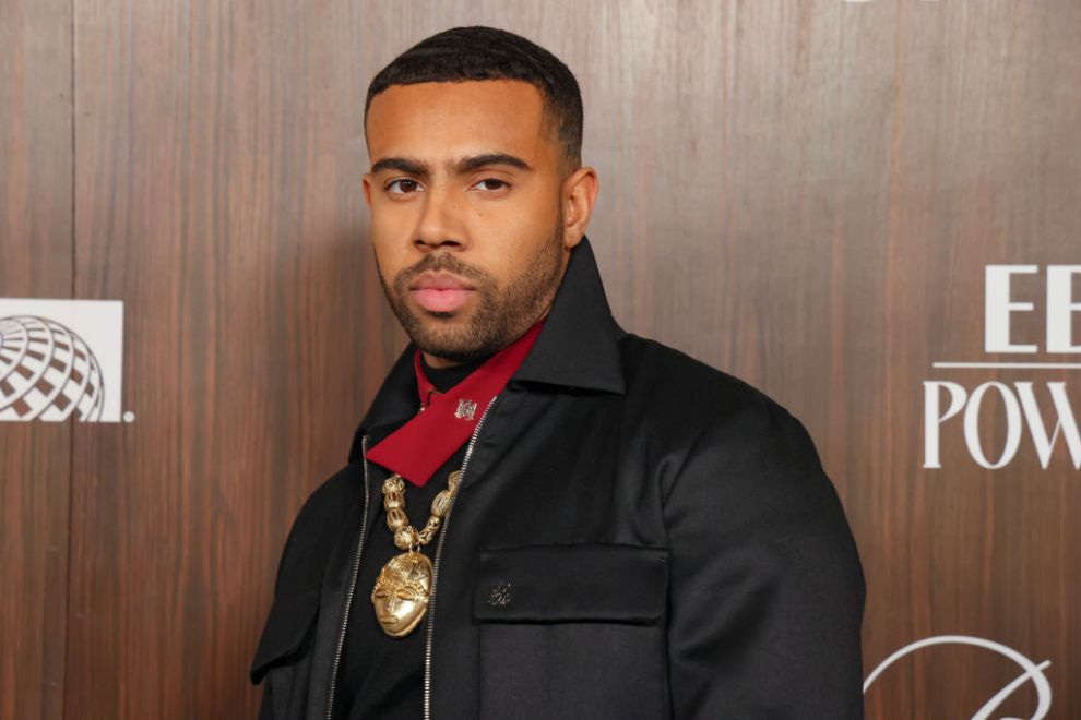 LOS ANGELES, CALIFORNIA - NOVEMBER 17: Vic Mensa attends the 2024 Ebony Power 100 List at Nya Studios on November 17, 2024 in Los Angeles, California.