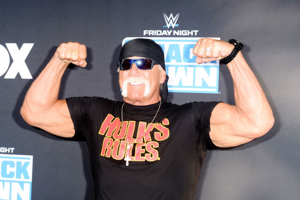 LOS ANGELES, CALIFORNIA - OCTOBER 04: Hulk Hogan attends WWE 20th Anniversary Celebration Marking Premiere of WWE Friday Night SmackDown on FOX at Staples Center on October 04, 2019 in Los Angeles, California.