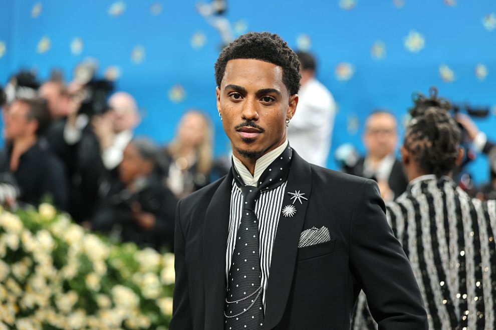 NEW YORK, NEW YORK - MAY 05: Keith Powers attends the 2025 Met Gala Celebrating "Superfine: Tailoring Black Style" at Metropolitan Museum of Art on May 05, 2025 in New York City.