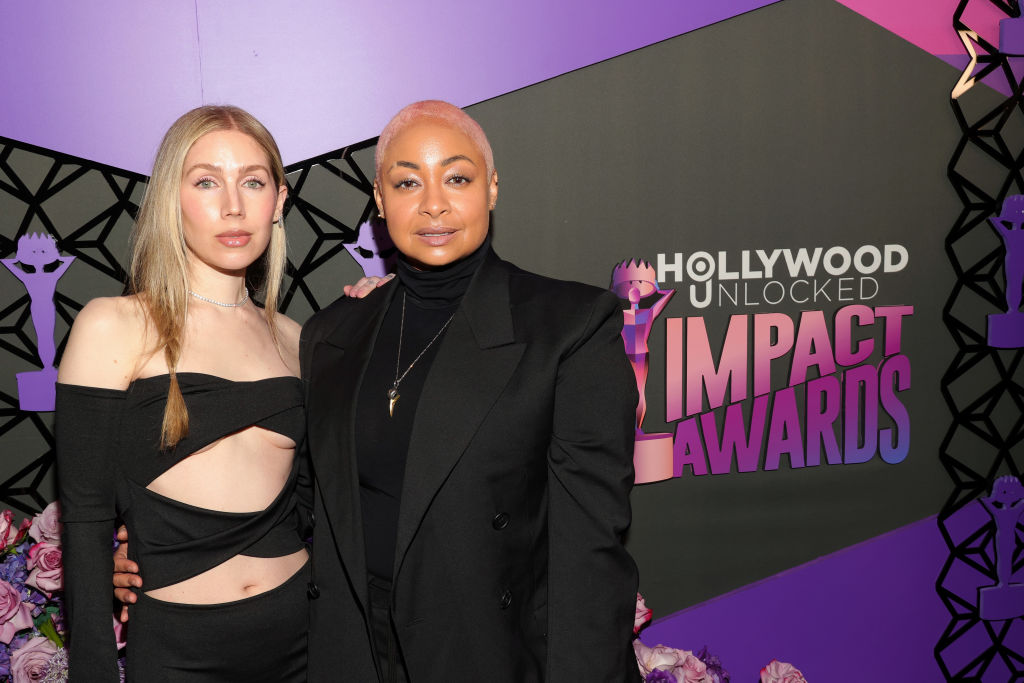 Miranda Pearman-Maday and Raven-Symon&eacute; attend the 4th Annual Hollywood Unlocked Impact Awards at The Beverly Hilton on June 21, 2024 in Beverly Hills, California.
