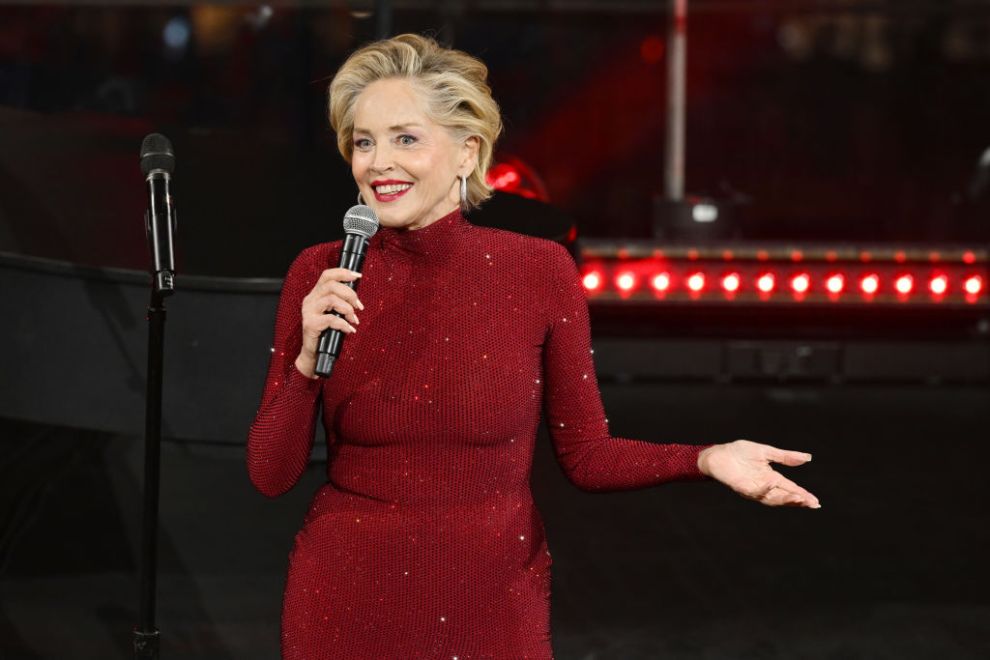 Sharon Stone speaks onstage during the The American Heart Association's Red Dress Collection Concert 2025 on January 30, 2025 in New York City.